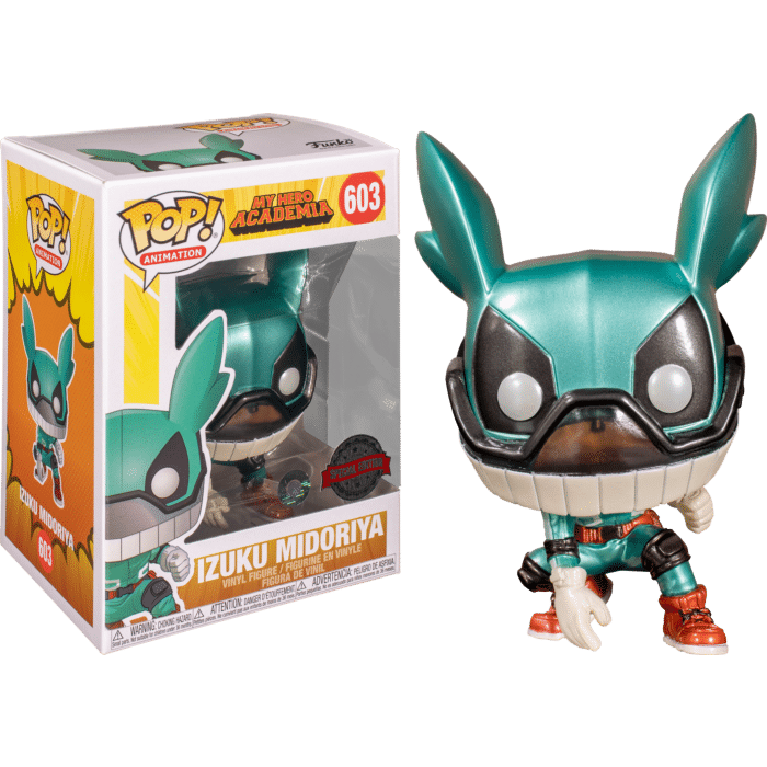 My Hero Academia - Izuku Midoriya (Deku with Helmet) Metallic Pop! Vinyl Figure