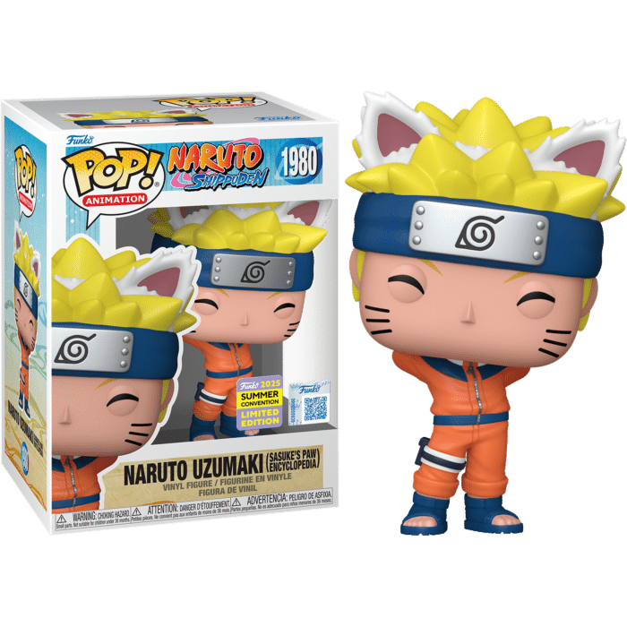 Naruto: Shippuden - Naruto Uzumaki (Sasuke's Paw Encyclopedia) Pop! Vinyl Figure (2025 Summer Convention Exclusive) (Popcultcha Exclusive)