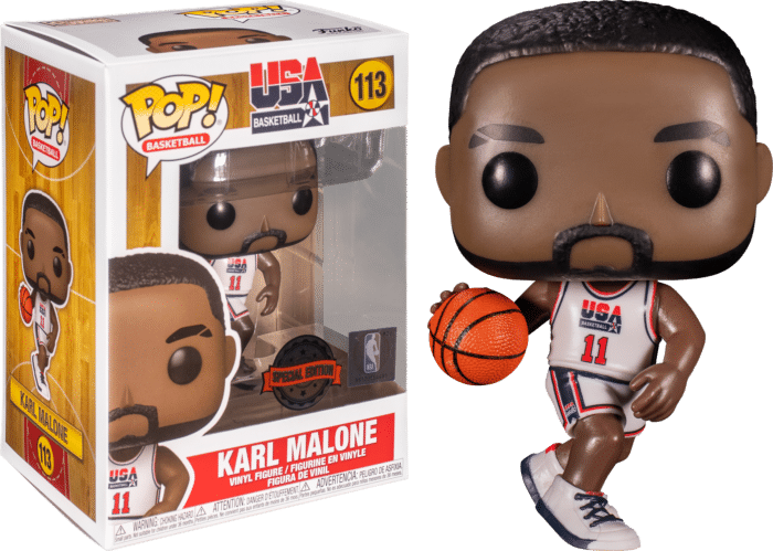 NBA Basketball - Karl Malone 1992 Team USA Jersey Pop! Vinyl Figure