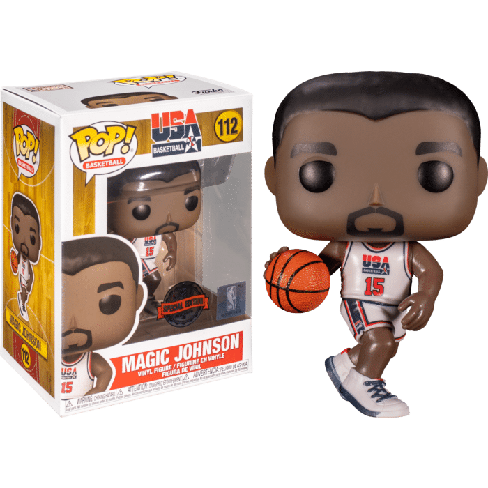 NBA Basketball - Magic Johnson 1992 Team USA Jersey Pop! Vinyl Figure