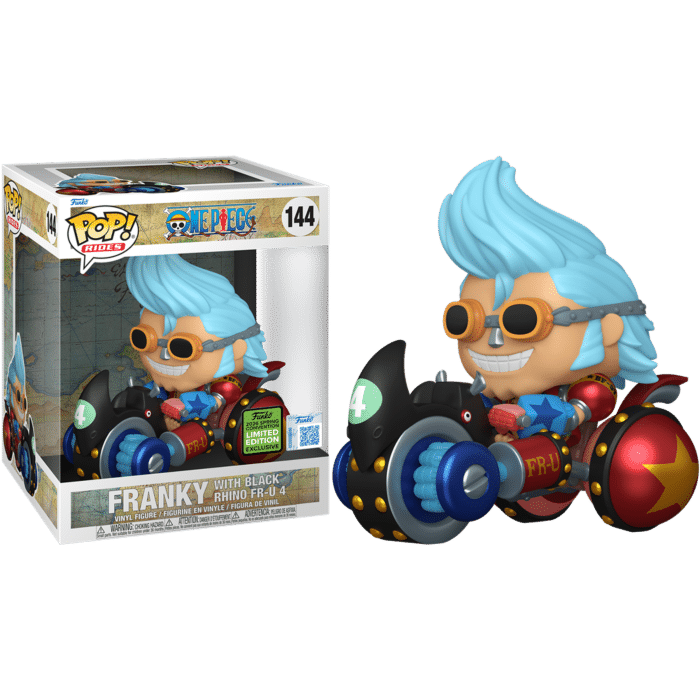 One Piece - Franky with Black Rhino FR-U 4 Pop! Rides Vinyl Figure (2026 Spring Convention Exclusive) (Popcultcha Exclusive)