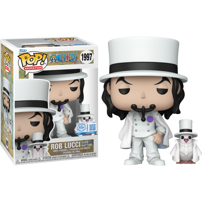 One Piece - Rob Lucci with Hattori Pop! Vinyl Figure
