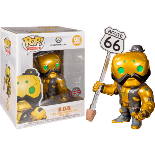 overwatch-b-o-b-gold-metallic-6-super-sized-pop-vinyl-figure Overwatch - B.O.B. Gold Metallic 6" Super Sized Pop! Vinyl Figure