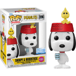 Peanuts - Snoopy with Woodstock Flocked Pop! Vinyl Figure