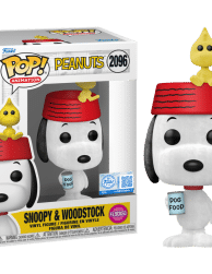 Peanuts - Snoopy with Woodstock Flocked Pop! Vinyl Figure