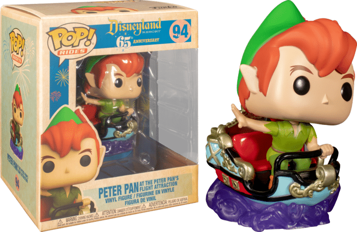 Peter Pan - Peter Pan with the Peter Pan’s Flight Attraction Disneyland 65th Anniversary Pop! Rides Vinyl Figure