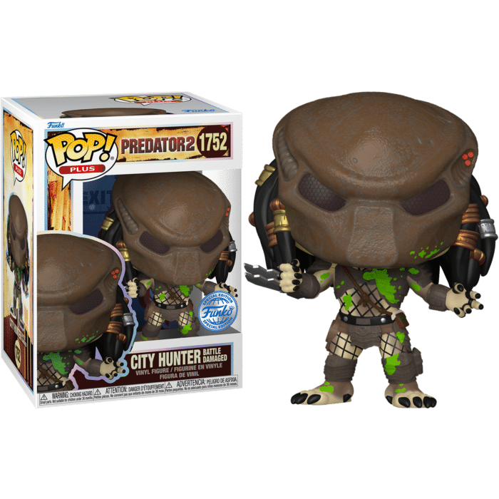 Predator 2 - City Hunter (Battled Damaged) Pop! Plus Vinyl Figure (Popcultcha Exclusive)