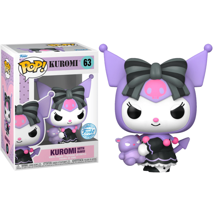 Sanrio - Kuromi with Baku Pop! Vinyl Figure