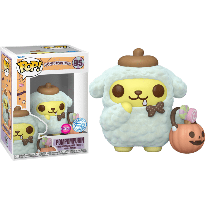 Sanrio - Pompompurin Halloween Flocked Pop! Vinyl Figure