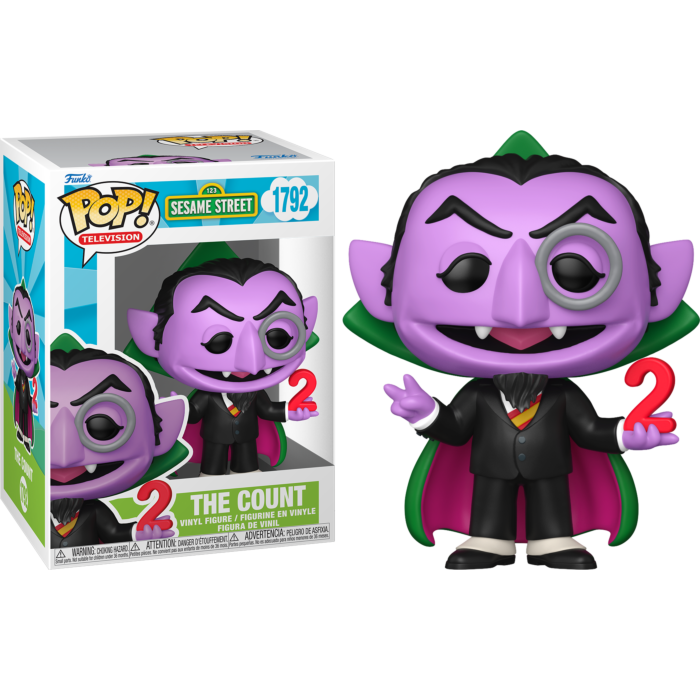 Sesame Street - The Count with the Number 2 Pop! Vinyl Figure