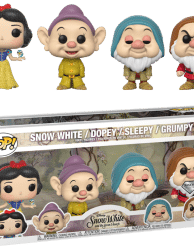 Snow White and the Seven Dwarfs (1937) - Dopey, Sleepy, Doc & Snow White Diamond Glitter Pop! Vinyl Figure 4-Pack