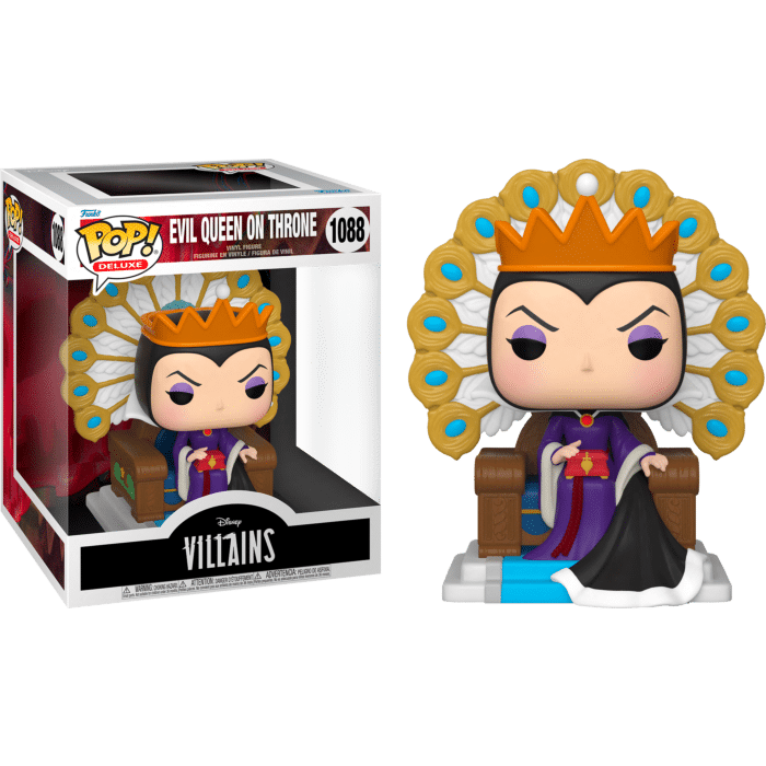 Snow White and the Seven Dwarfs - Evil Queen on Throne Deluxe Pop! Vinyl Figure