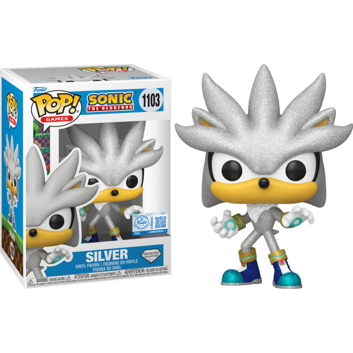 Sonic The Hedgehog - Silver Diamond Glitter Pop! Vinyl Figure