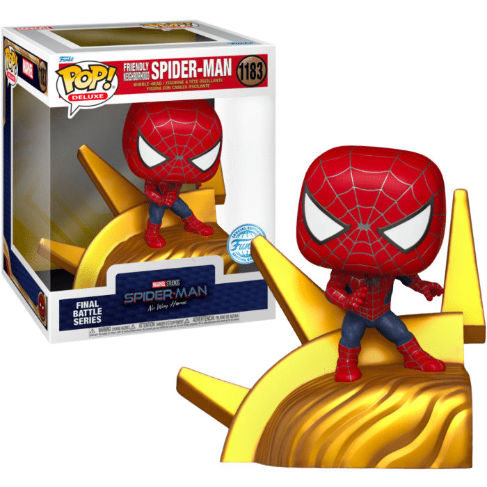 Spider-Man: No Way Home - Friendly Neighbourhood Spider-Man Final Battle Series Build-A-Scene Deluxe Pop! Vinyl Figure