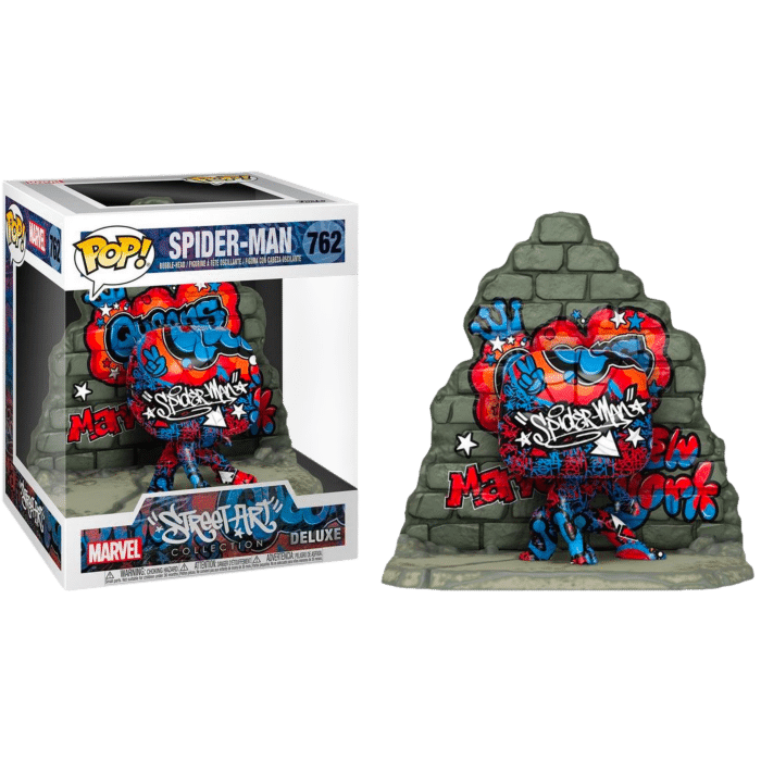 Spider-Man - Spider-Man Graffiti Deco Deluxe Pop! Vinyl Figure