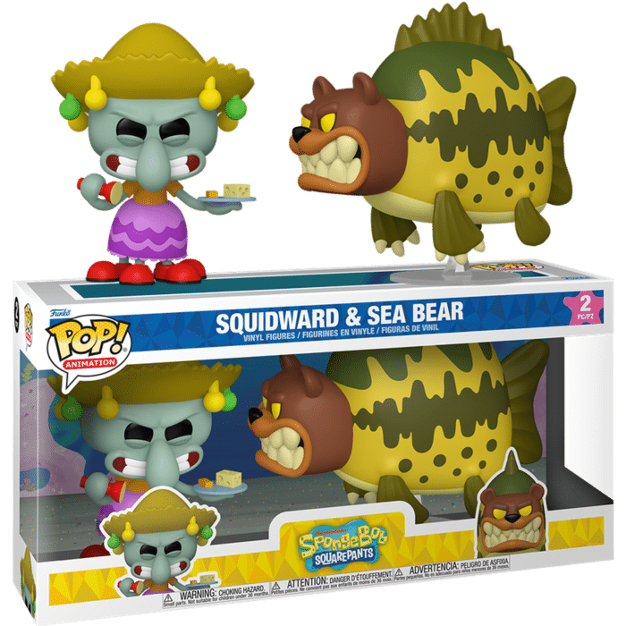 SpongeBob SquarePants - Squidward & Sea Bear Pop! Vinyl Figure 2-Pack