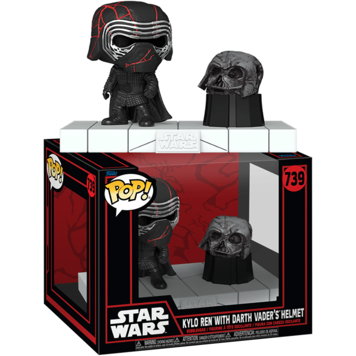 Star Wars: Dark Side - Kylo Ren with Darth Vader's Helmet Deluxe Pop! Vinyl Figure