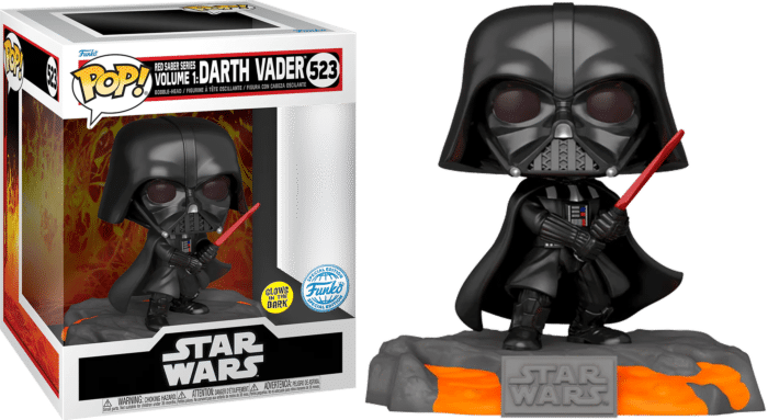 Star Wars - Darth Vader Red Saber Series Volume 1 Glow in the Dark Deluxe Pop! Vinyl Figure