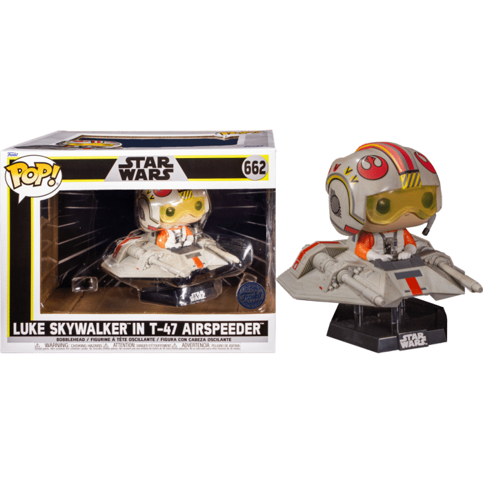 Star Wars Episode V: The Empire Strikes Back - Luke in T-47 Airspeeder Pop! Rides Vinyl Figure