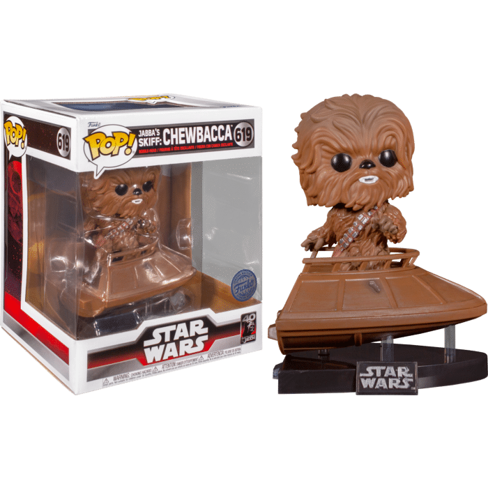 Star Wars Episode VI: Return of the Jedi - Chewbacca Jabba's Skiff 40th Anniversary Build-A-Scene Deluxe Pop! Vinyl Figure