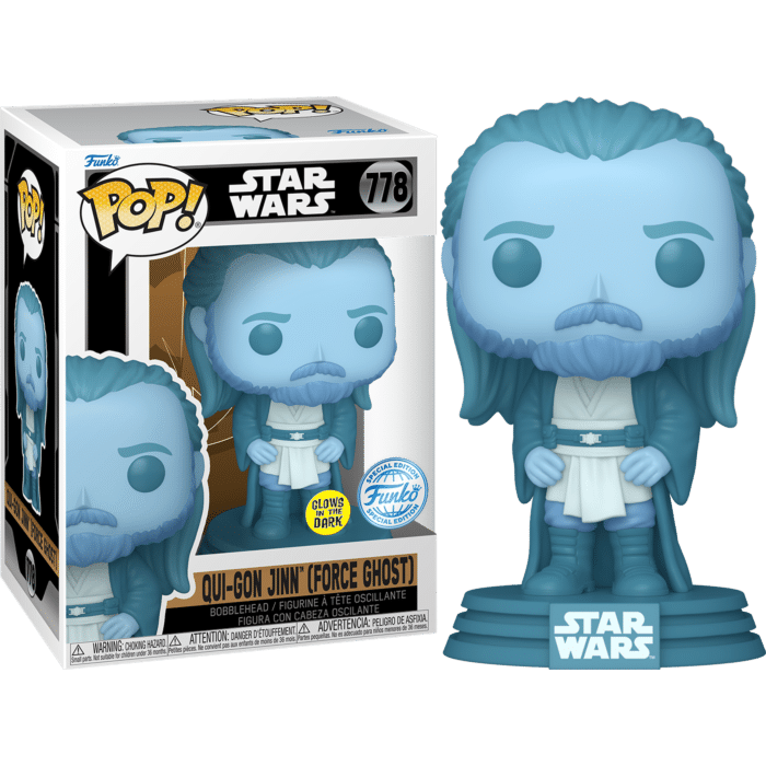 Star Wars: Obi-Wan Kenobi (2022) - Qui-Gon Jinn (Force Ghost) Glow-in-the-Dark Pop! Vinyl Figure