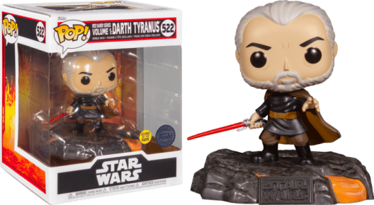 Star Wars: Red Saber Series Volume 1 - Darth Tyranus Glow in the Dark Deluxe Pop! Vinyl Figure