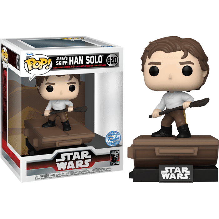 Star Wars: Return of the Jedi - Han Solo on Jabba's Skiff Deluxe Build-A-Scene Pop! Vinyl Figure