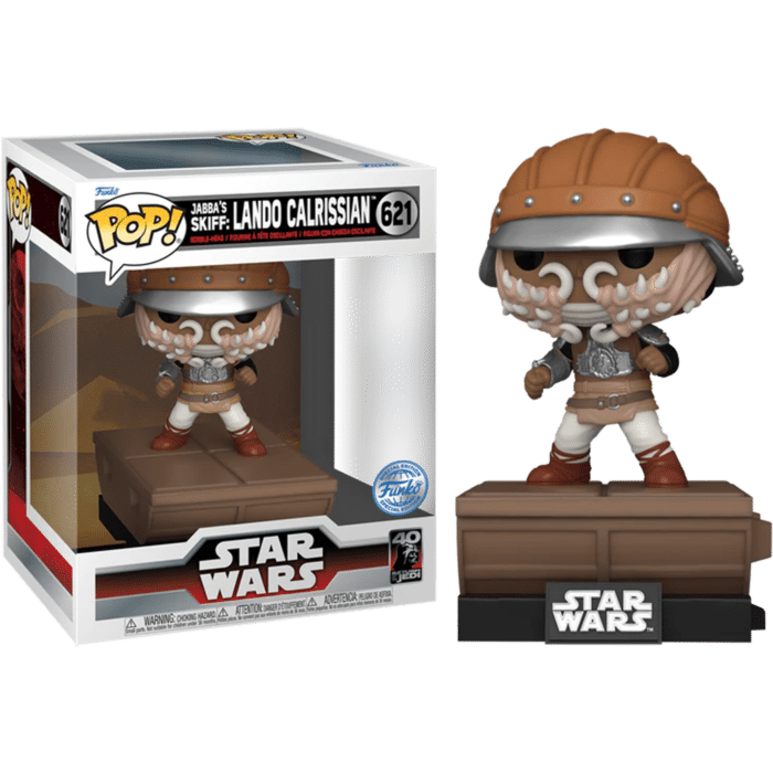 Star Wars: Return of the Jedi - Lando Calrissian on Jabba's Skiff Deluxe Build-A-Scene Pop! Vinyl Figure