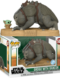 Star Wars: The Book of Boba Fett - Grogu with Rancor Jumbo 10” Pop! Vinyl Figure