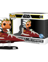 Star Wars: The Clone Wars - Ahsoka Tano in Delta-7B Jedi Starfighter Pop! Rides Vinyl Figure