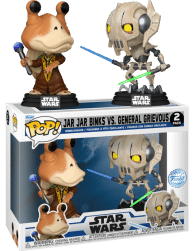Star Wars: The Clone Wars - Jar Jar Binks vs General Grievous Pop! Vinyl Figure 2-Pack