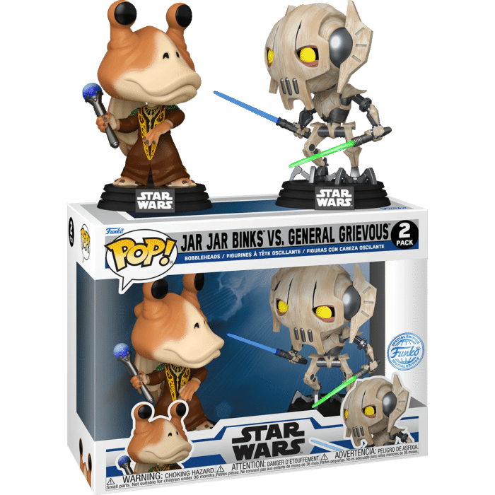 Star Wars: The Clone Wars - Jar Jar Binks vs General Grievous Pop! Vinyl Figure 2-Pack