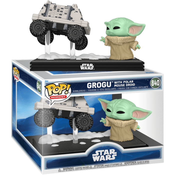 Star Wars: The Mandalorian & Grogu (2026) - Grogu with Polar Mouse Droid Pop! Moment Vinyl Figure