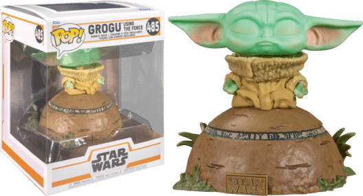star-wars-the-mandalorian-grogu-using-the-force-deluxe-pop-vinyl-figur Star Wars: The Mandalorian - Grogu Using The Force Deluxe Pop! Vinyl Figure with Light & Sound