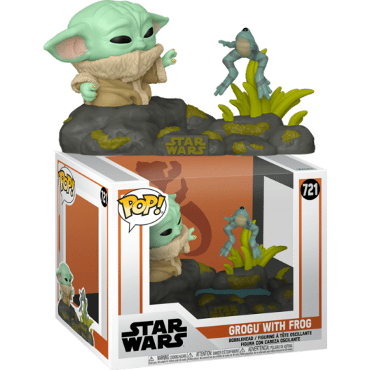 star-wars-the-mandalorian-grogu-with-frog-deluxe-pop-vinyl-figure Star Wars: The Mandalorian - Grogu with Frog Deluxe Pop! Vinyl Figure