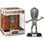 Star Wars: The Mandalorian - IG-12 with Grogu Deluxe Pop! Vinyl Figure