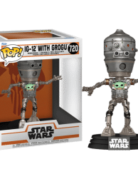 Star Wars: The Mandalorian - IG-12 with Grogu Deluxe Pop! Vinyl Figure