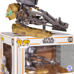 Star Wars: The Mandalorian - The Mandalorian on Speeder (with Grogu) Pop! Rides Vinyl Figure (Funko / Popcultcha Exclusive)