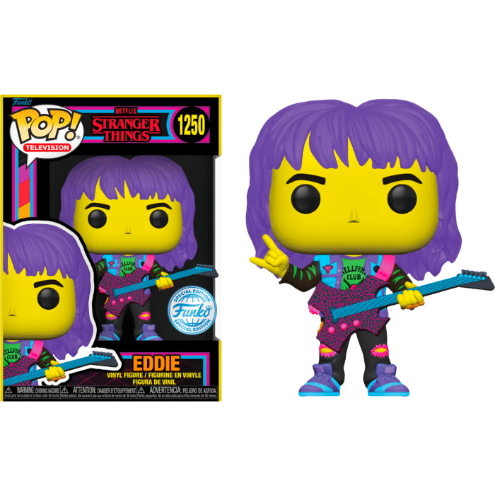 Stranger Things 4 - Eddie with Guitar Blacklight Pop! Vinyl Figure