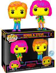 Stranger Things 4 - Robin & Steve Blacklight Pop! Vinyl Figure 2-Pack