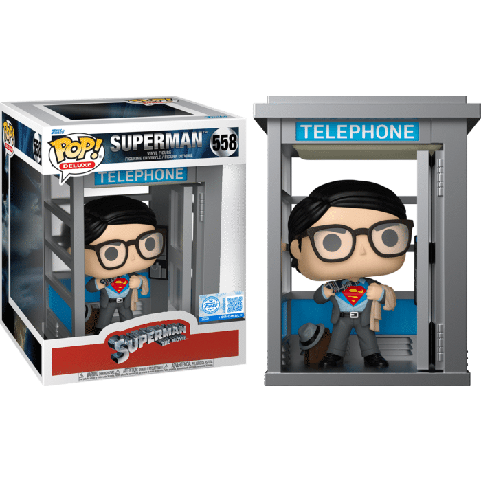 Superman: The Movie (1978) - Superman in Phone Booth Deluxe Pop! Vinyl Figure