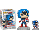 The Avengers: Beyond Earth's Mightiest - Captain America 60th Pop! Vinyl Figure with Enamel Pin