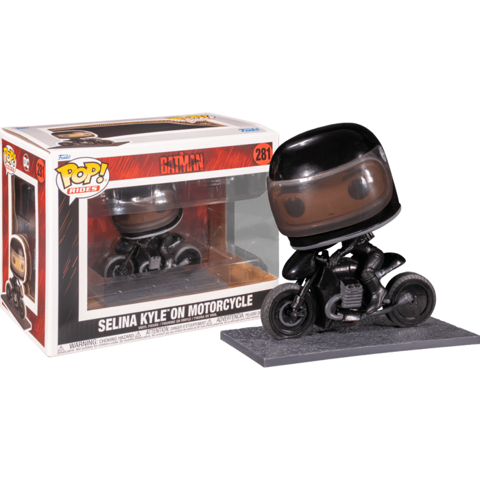 The Batman (2022) - Selina Kyle (Catwoman) with Motorcycle Pop! Rides Vinyl Figure
