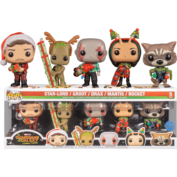 The Guardians of the Galaxy Holiday Special - Star-Lord, Groot, Drax, Mantis & Rocket Pop! Vinyl Figure 5-Pack