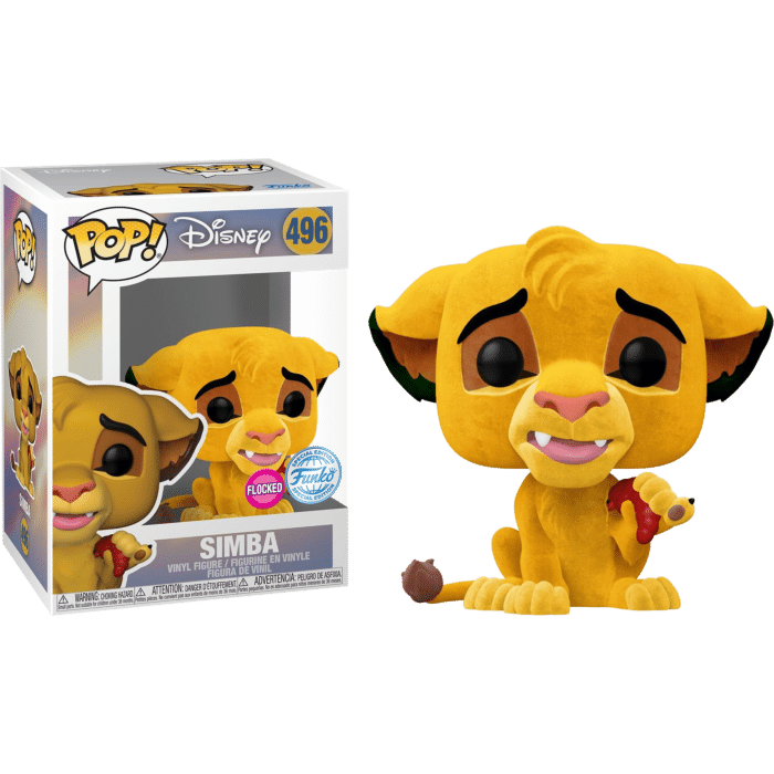 The Lion King (1994) - Simba Flocked Pop! Vinyl Figure (Popcultcha Exclusive)