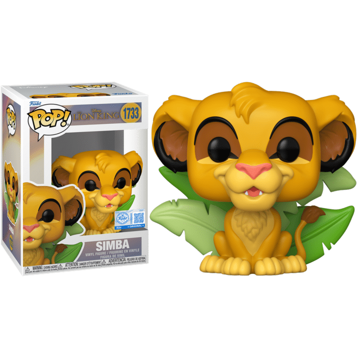 The Lion King - Simba with Leaves Pop! Vinyl Figure