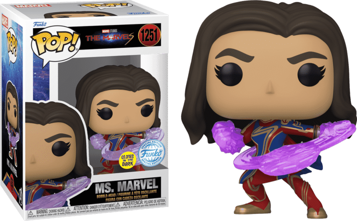 The Marvels (2023) - Ms. Marvel Glow-in-the-Dark Pop! Vinyl Figure (Popcultcha Exclusive)