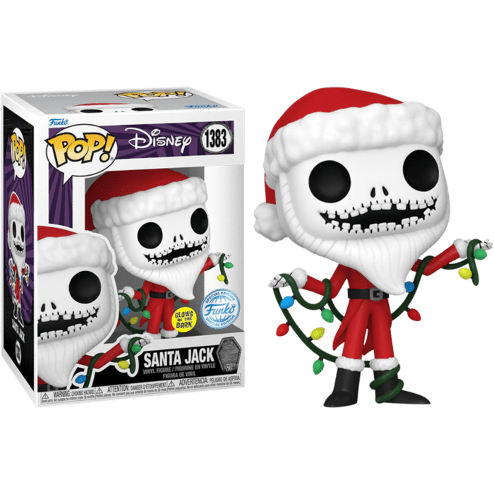 The Nightmare Before Christmas 30th Anniversary - Santa Jack Glow-in-the-Dark Pop! Vinyl Figure