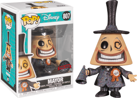 The Nightmare Before Christmas - Mayor with Megaphone Diamond Glitter Pop! Vinyl Figure