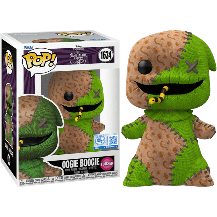 The Nightmare Before Christmas - Oogie Boogie (Patchwork) Flocked Pop! Vinyl Figure